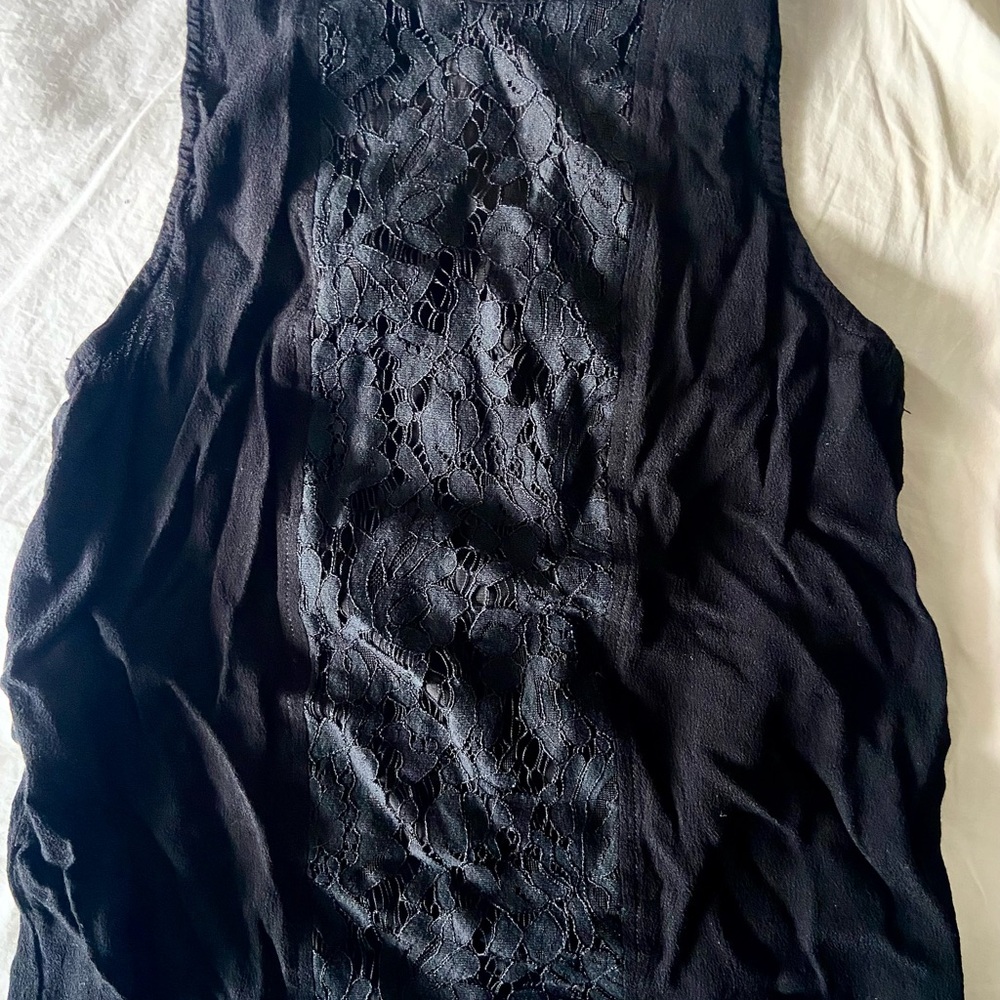 MINKPINK Black Lace Tank Top